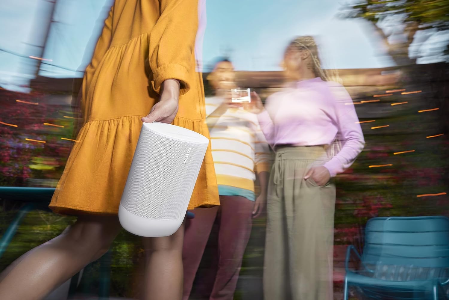 Sonos Move 2, actualizado por Dentro y por Fuera, Nuestro Altavoz portátil más Potente Ofrece un Sonido estéreo Que Bombea el corazón Donde Quieras. (Blanco) - 6