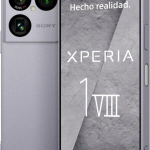 Sony Xperia 1 VIII - Pantalla OLED HDR FHD+ de 6,5" 19,5:9 120Hz, Triple cámara con Nuevo teleobjetivo, Xperia AI, Batería 2 días, Audio 3,5 mm, Dual SIM, Plata Iolita