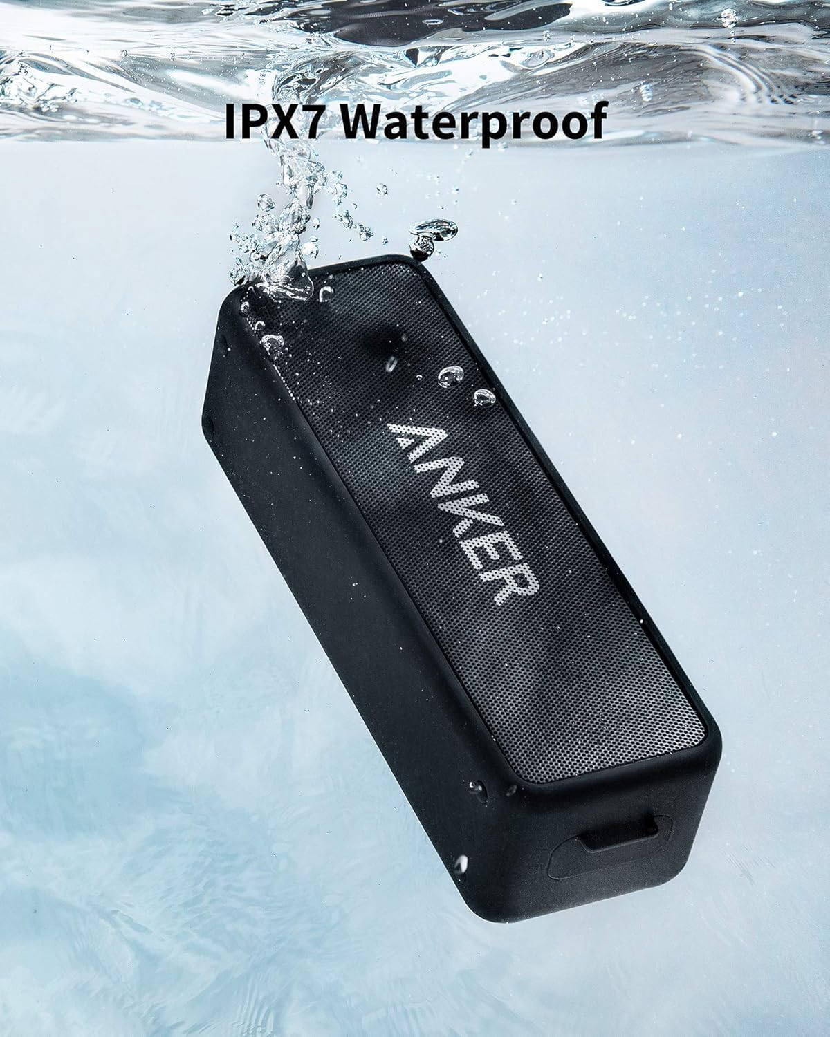 Soundcore Anker 2 Altavoz Bluetooth Portátil con Sonido Estéreo de 12 W, BassUp, IPX7 Resistente al Agua, 24 Horas Reproducción, Emparejamiento Estéreo Inalámbrico, para hogar, Exterior y Viaje - 2