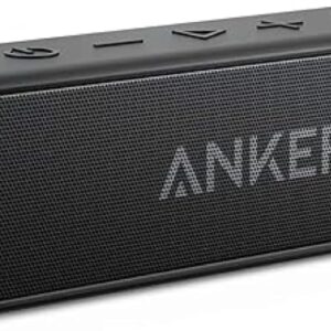 Soundcore Anker 2 Altavoz Bluetooth Portátil con Sonido Estéreo de 12 W, BassUp, IPX7 Resistente al Agua, 24 Horas Reproducción, Emparejamiento Estéreo Inalámbrico, para hogar, Exterior y Viaje