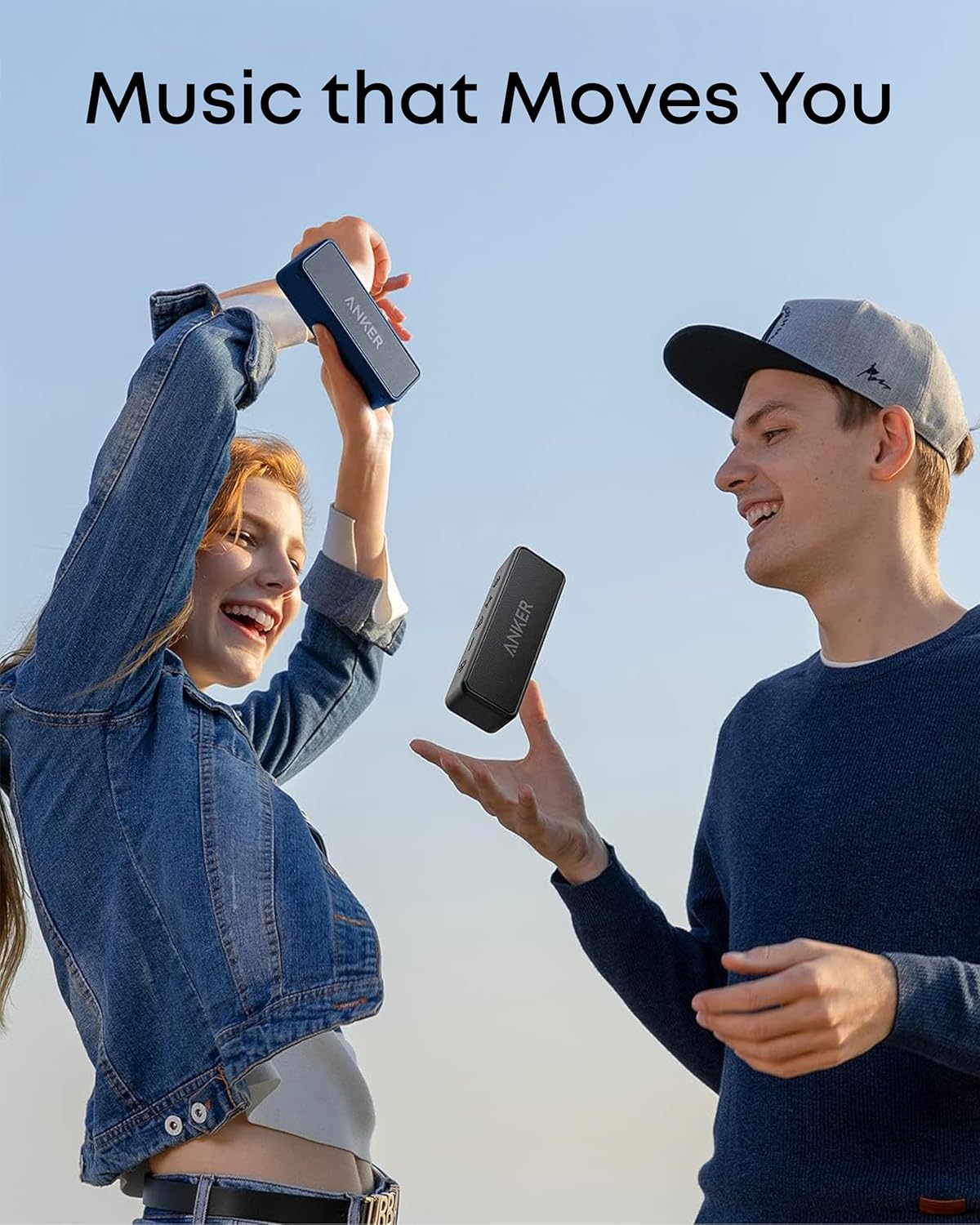 Soundcore Anker 2 Altavoz Bluetooth Portátil con Sonido Estéreo de 12 W, BassUp, IPX7 Resistente al Agua, 24 Horas Reproducción, Emparejamiento Estéreo Inalámbrico, para hogar, Exterior y Viaje - 5