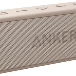Soundcore Anker 2 Altavoz Bluetooth Portátil con Sonido Estéreo de 12 W, BassUp, IPX7 Resistente al Agua, 24 Horas Reproducción, Emparejamiento Estéreo Inalámbrico, para hogar, Exterior y Viaje