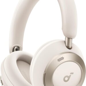 Soundcore Space One Pro de Anker, Auriculares con Cancelación de Ruido Activa Adaptativa con 6 Micrófonos, Diseño Muy Plegable, Audio sin Pérdidas 60H, Carga Ultrarrápida, Inalámbrico Hi-Res con LDAC