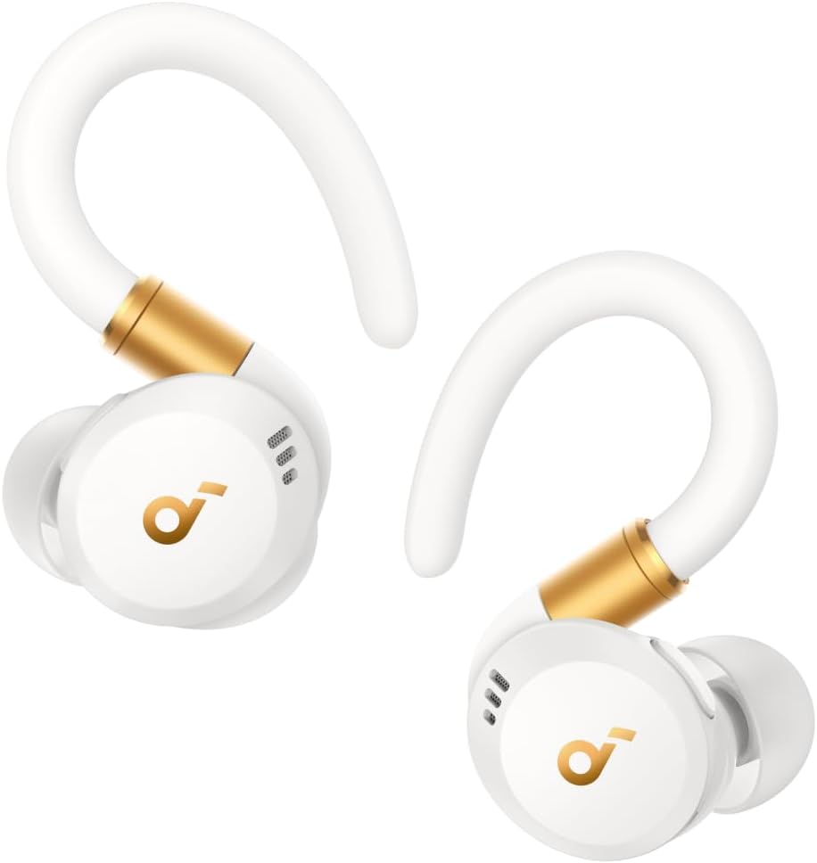 Soundcore Sport X20 Auriculares inalámbricos Deportivos cancelación de Ruido, Ganchos giratorios y Extensibles, Graves Profundos, Impermeables IP68, Resistentes al Sudor y al Polvo,Larga reproducción - 1
