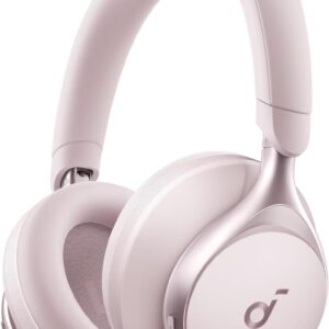 Soundcore de Anker Space One Auriculares Cancelación Ruido Activa Adaptativa, Cascos Inalambricos Bluetooth Reducción de Voz Humana 2X más Fuerte, 40H ANC, Control de App, LDAC Hi-Res Wireless Audio