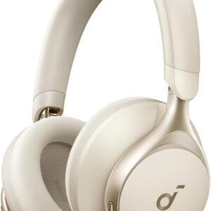 Soundcore de Anker Space One Auriculares Cancelación Ruido Activa Adaptativa, Cascos Inalambricos Bluetooth Reducción de Voz Humana 2X más Fuerte, 40H ANC, Control de App, LDAC Hi-Res Wireless Audio