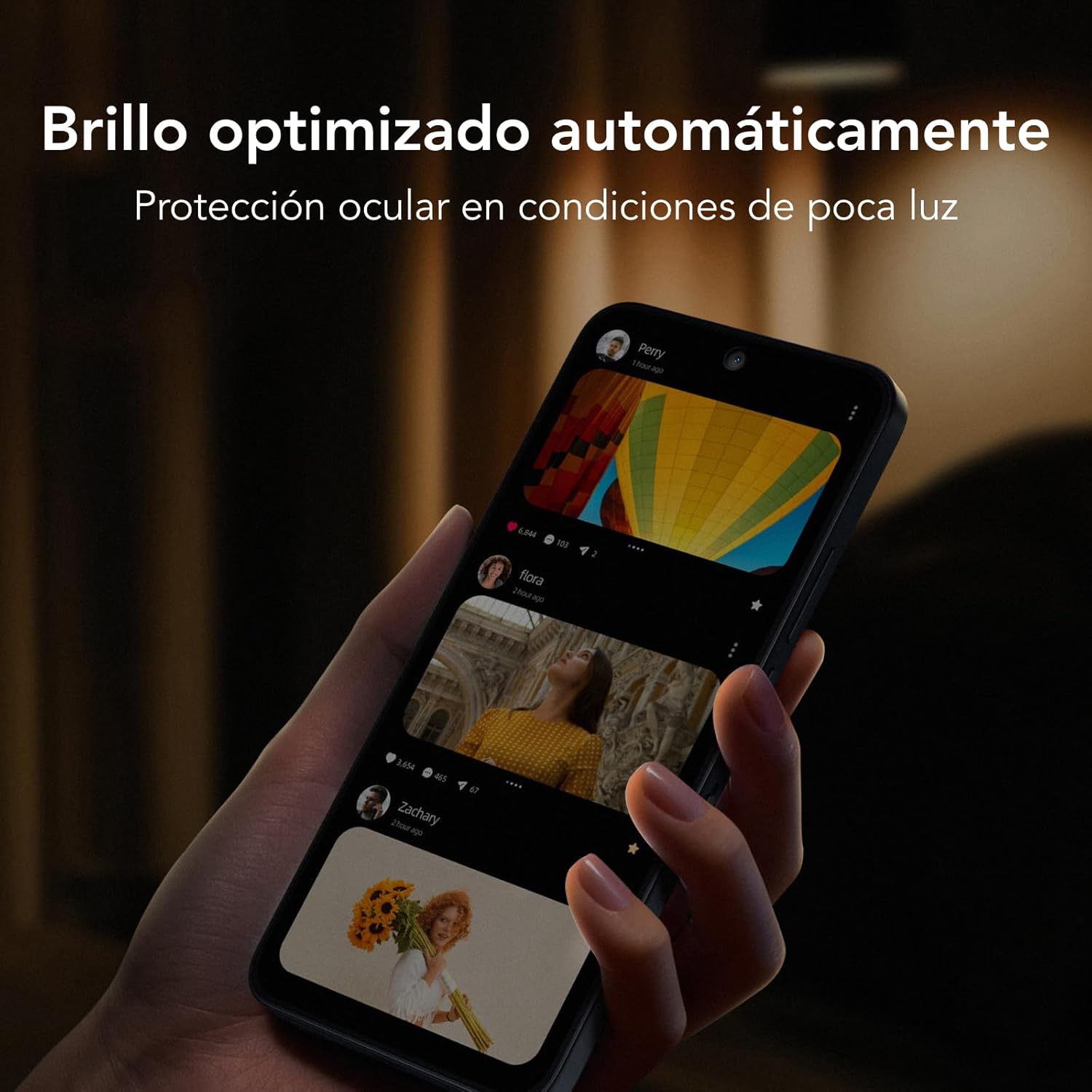 TCL NXTPAPER 70 Pro Smartphone 5G - Dorado | Pantalla 6,9" FHD+ 120Hz NXTPAPER 4.0 | CPL Antirreflectante | Protección Ocular | Cámara 50 MP OIS | 8 GB + 512 GB | Dimensity 7300 | MuseFilm - 6