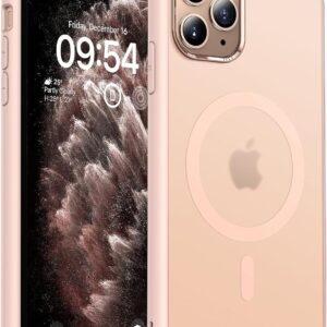 TOCOL Funda para iPhone 11 Pro MAX, Funda Magnética para iPhone 11 Pro MAX 6,5 Pulgadas, Protección Lente Cámara, Protección Militar, Translúcida Mate Trasera, Desierto