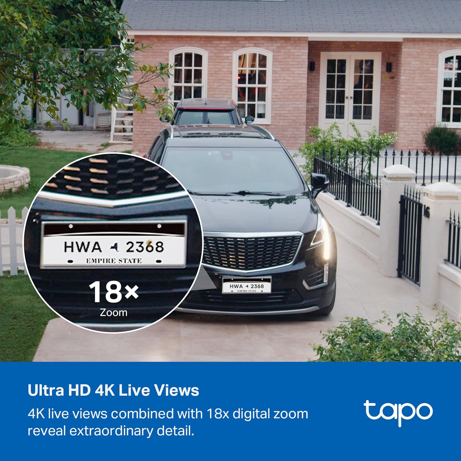 Tapo C465 - Cámara de Seguridad Exterior 4K con Panel Solar Integrado, Batería Recargable, IA de Detección Personas/Mascotas/Vehículos, Wi-Fi Doble Banda, IP65, Compatible Alexa/Google - 4