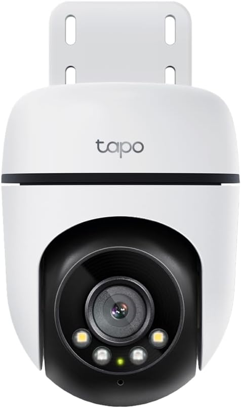 Tapo C500 - Cámara Vigilancia Wi-FI Exterior 360º, Resolución 1080p, Detección Movimiento, Visión Nocturna hasta 30 m, Audio Bi-direccional, Sirena, Compatible Alexa y Google, 2MP - 2