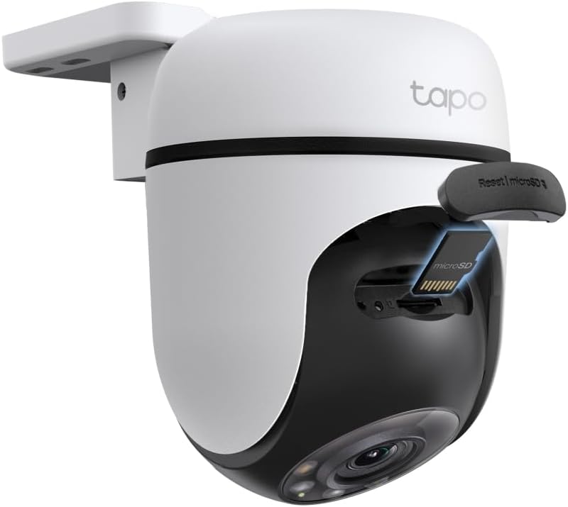 Tapo C500 - Cámara Vigilancia Wi-FI Exterior 360º, Resolución 1080p, Detección Movimiento, Visión Nocturna hasta 30 m, Audio Bi-direccional, Sirena, Compatible Alexa y Google, 2MP - 3
