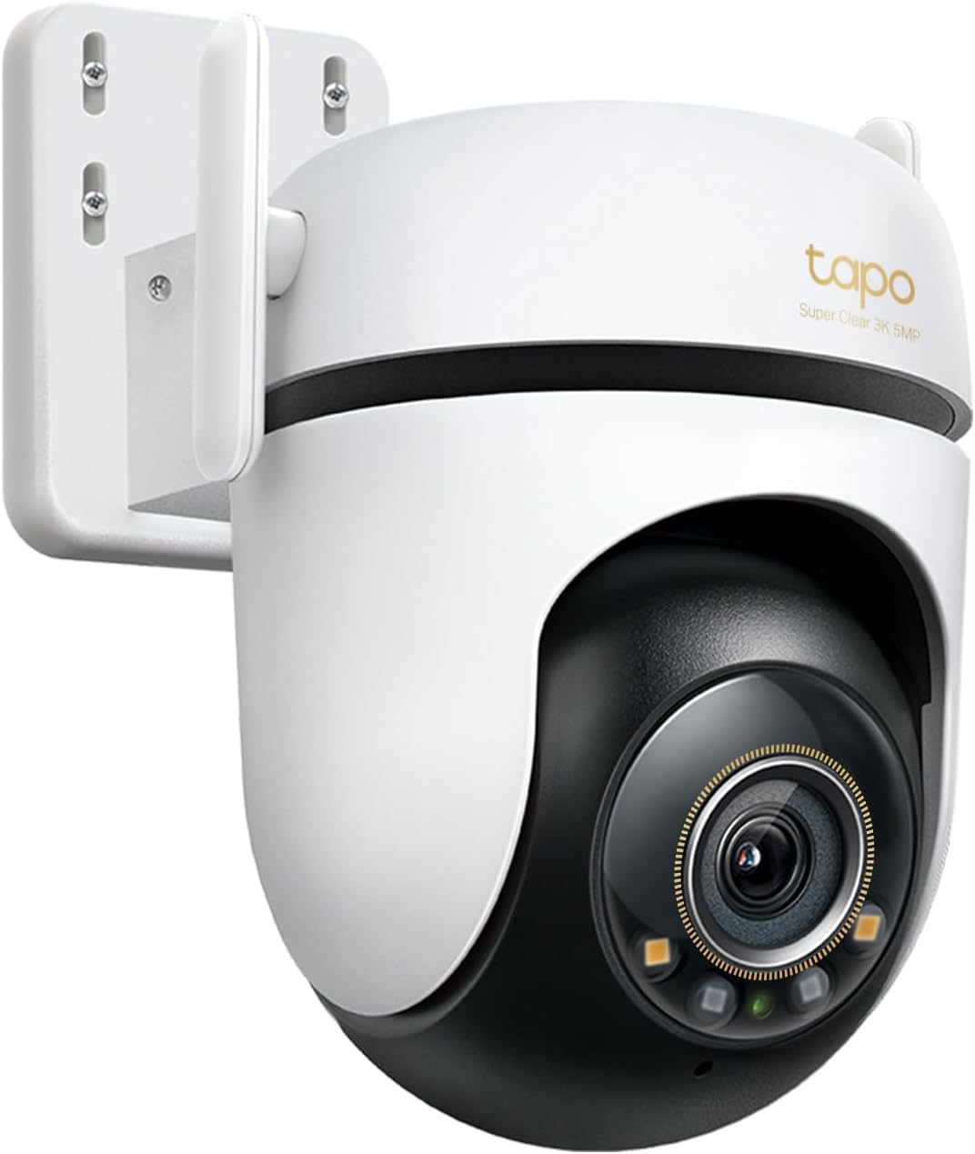 Tapo C530WS - Cámara Seguridad Exterior 360° 3K 5MP, Visión Nocturna Color, Resistencia IP66, Alarma Sonora/Luz, Detección AI, Almacenamiento Nube/SD 512GB, Audio Bidireccional - 3