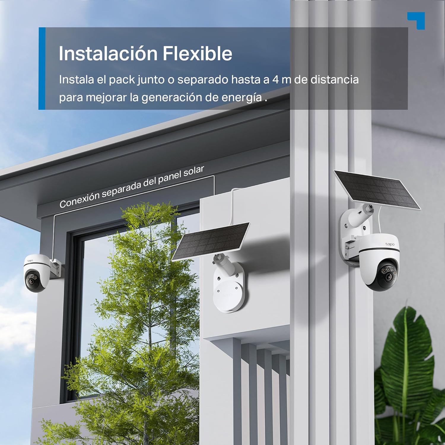 Tapo C610 Kit – Cámara de Vigilancia 360º con Panel Solar y Batería, 2K 3MP, Detección IA Gratuita, Batería 6700 mAh, Seguimiento de Movimiento, Visión Nocturna a Color - 3