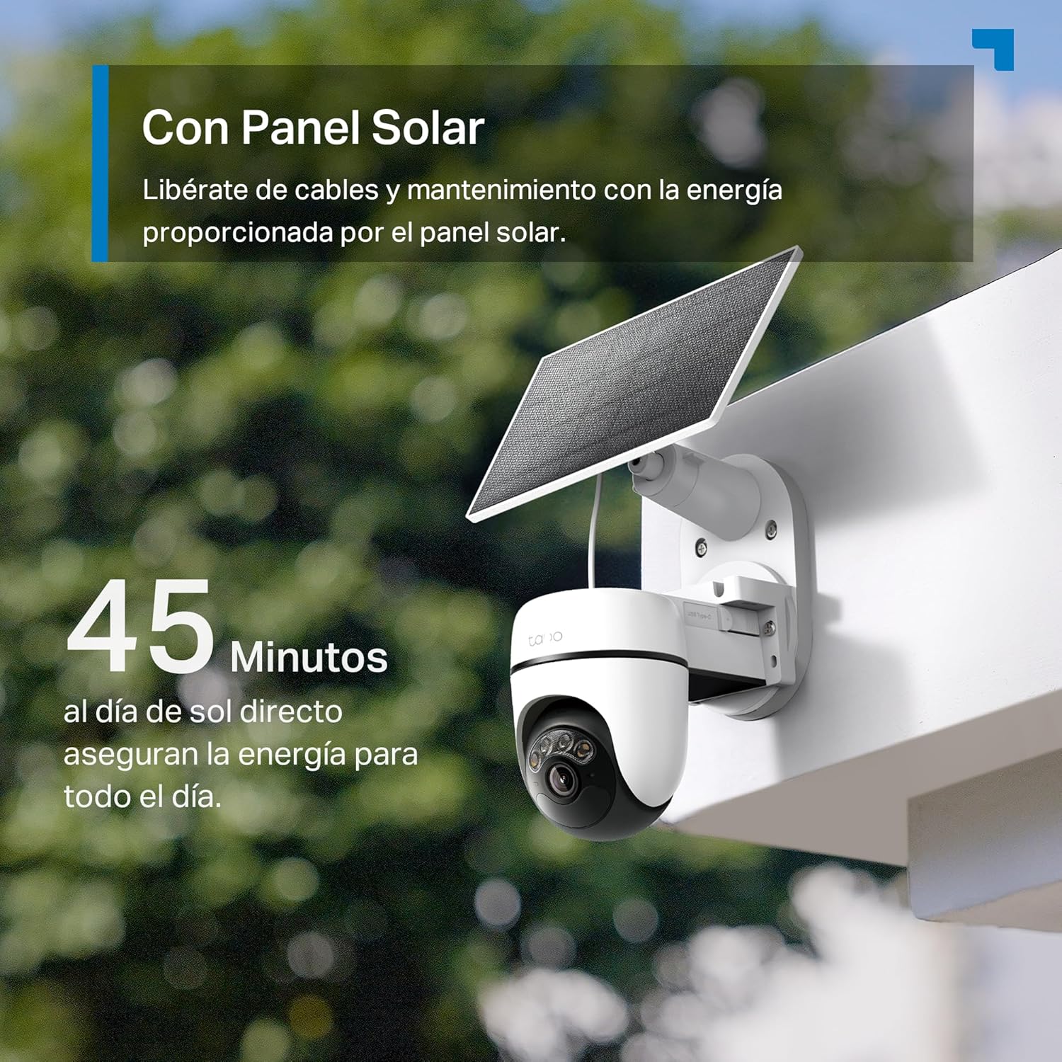 Tapo C610 Kit – Cámara de Vigilancia 360º con Panel Solar y Batería, 2K 3MP, Detección IA Gratuita, Batería 6700 mAh, Seguimiento de Movimiento, Visión Nocturna a Color - 4