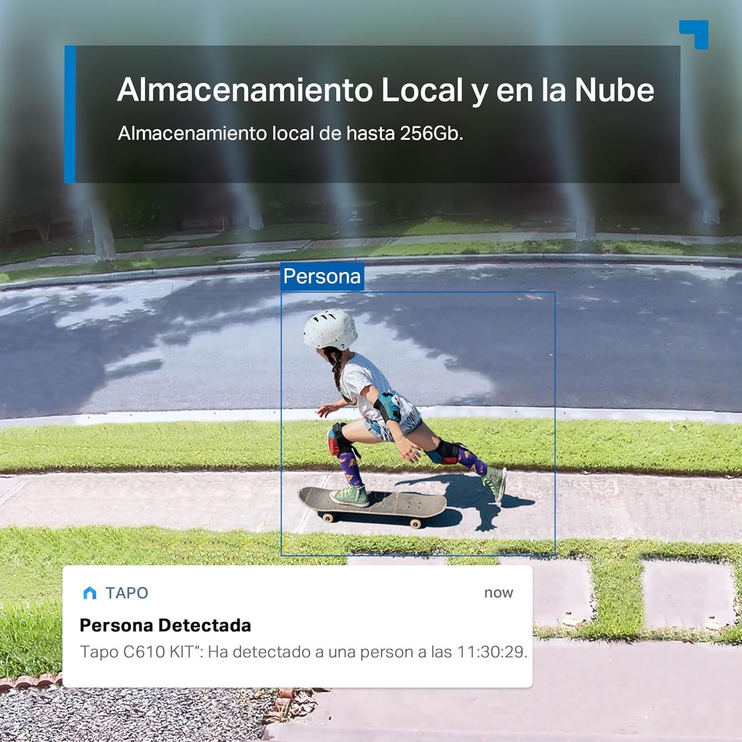 Tapo C610 Kit – Cámara de Vigilancia 360º con Panel Solar y Batería, 2K 3MP, Detección IA Gratuita, Batería 6700 mAh, Seguimiento de Movimiento, Visión Nocturna a Color - 6