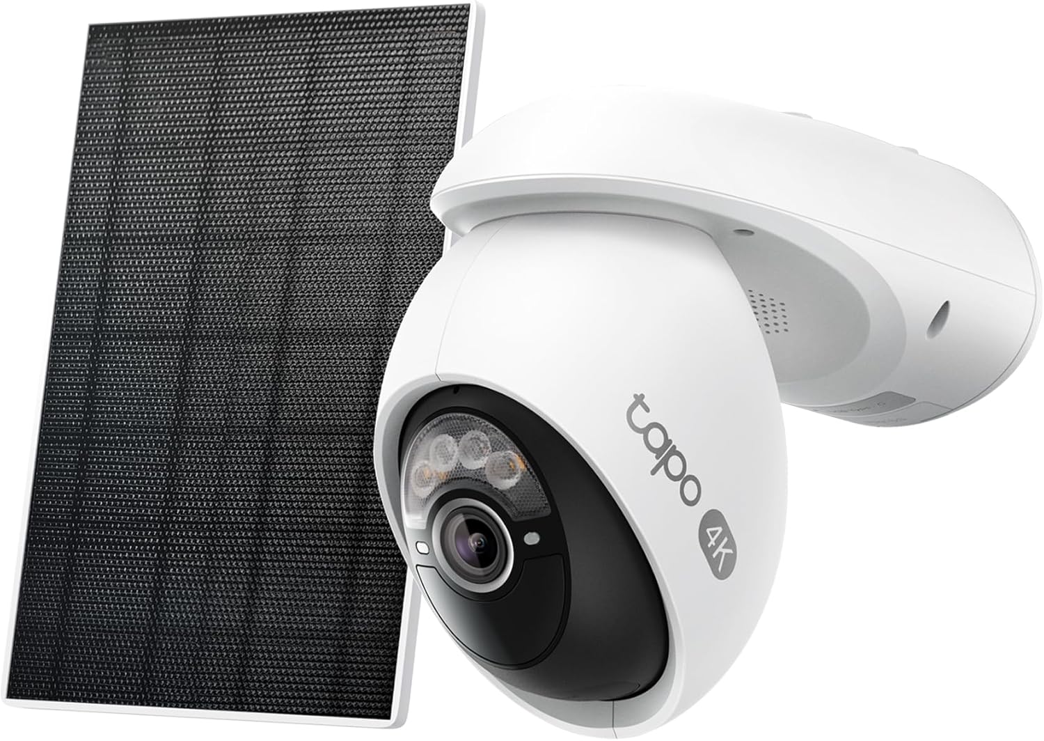 Tapo C660 Kit – Cámara de Seguridad WiFi 4K 8 MP con Panel Solar, Visión de 360°, Zoom Digital x18, Visión Nocturna en Color, Batería de 10000 mAh, Detección IA Gratuita, IP65 - 2