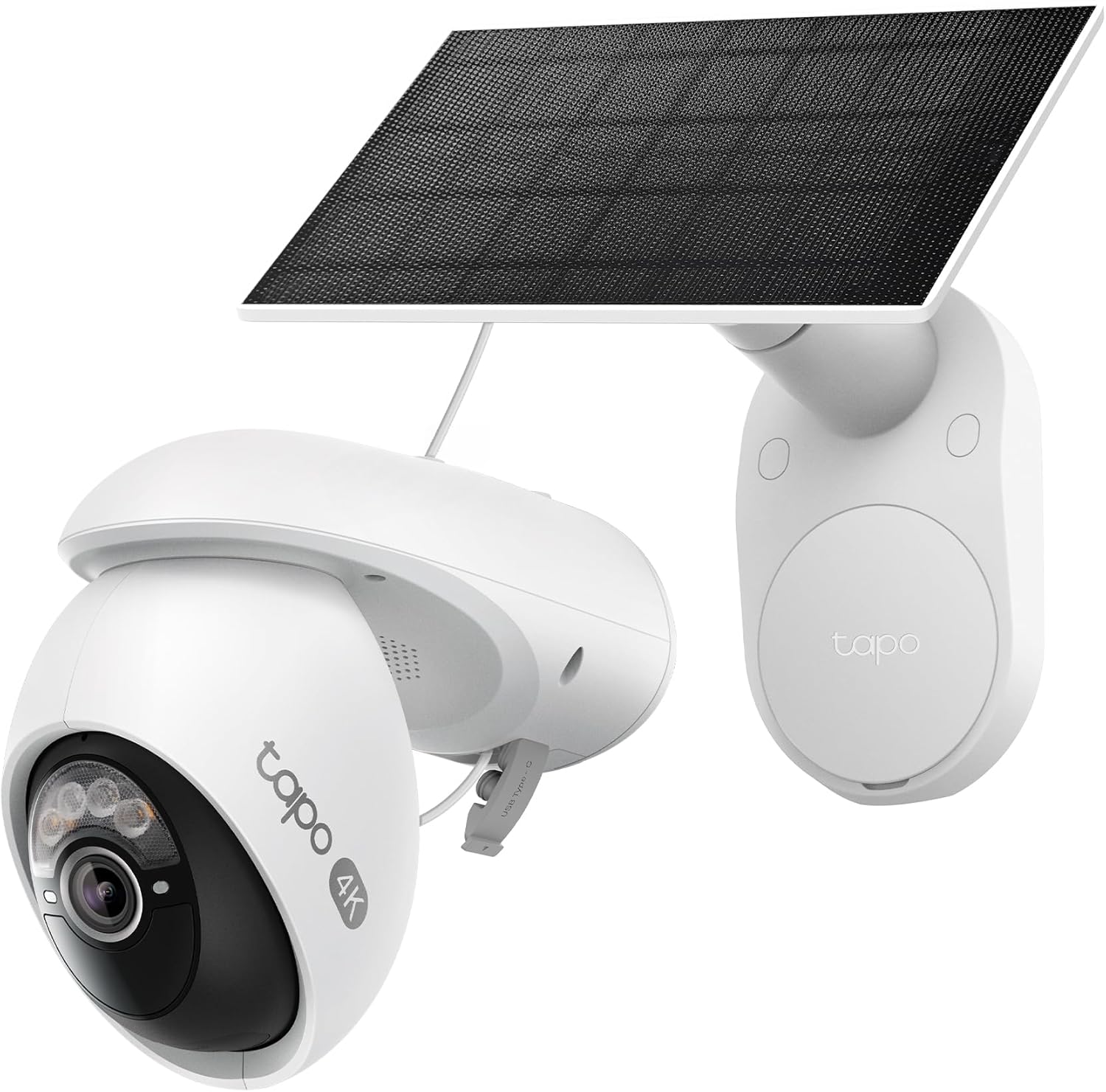 Tapo C660 Kit – Cámara de Seguridad WiFi 4K 8 MP con Panel Solar, Visión de 360°, Zoom Digital x18, Visión Nocturna en Color, Batería de 10000 mAh, Detección IA Gratuita, IP65 - 3