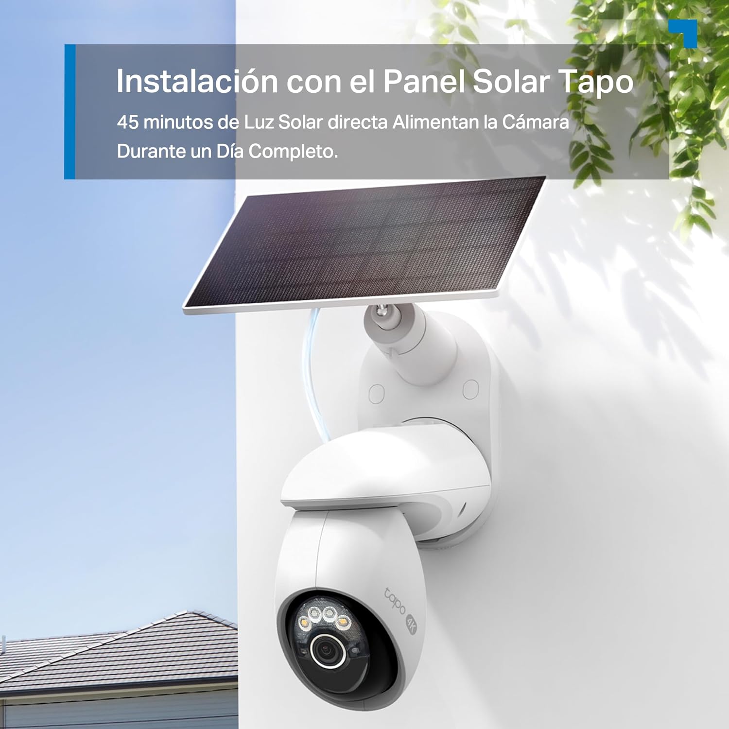 Tapo C660 Kit – Cámara de Seguridad WiFi 4K 8 MP con Panel Solar, Visión de 360°, Zoom Digital x18, Visión Nocturna en Color, Batería de 10000 mAh, Detección IA Gratuita, IP65 - 5