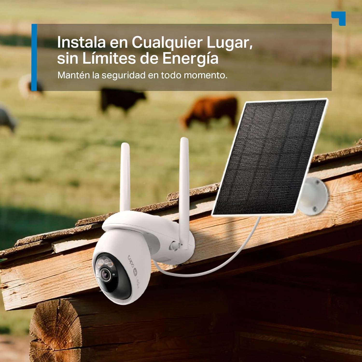 Tapo C665G Kit - 4K Cámara de Seguridad Exterior con Panel Solar, 4G LTE y WiFi, visión Nocturna a Color, detección IA, Seguimiento 360°, batería Recargable, IP65 - 4