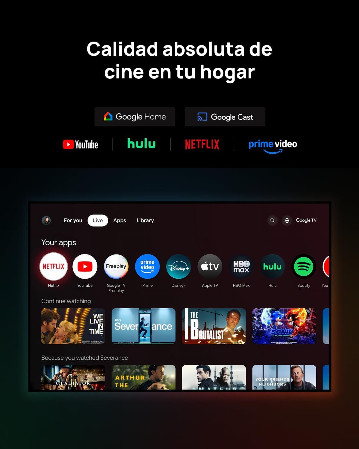 XGIMI Horizon 20 Proyector Láser Triple RGB 4K, 3200 Lúmenes ISO, Google TV con Netflix Oficial, Zoom Óptico & Lens Shift, IMAX Enhanced, Dolby Vision, Pantalla 300", 240Hz, 1ms Retardo de Entrada - 3