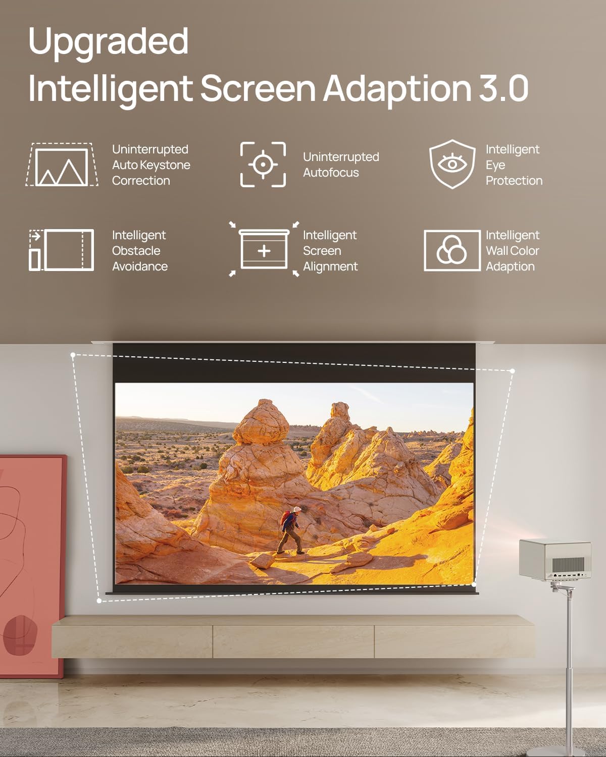 XGIMI Horizon Ultra Proyector 4K, Dolby Vision, Dual Light, ISA 3.0, 2300 lúmenes ISO, Android TV 11, 2 Altavoces Harman Kardon de 12W, Zoom Optico, Cine en Casa con Wi-Fi y Bluetooth - 5