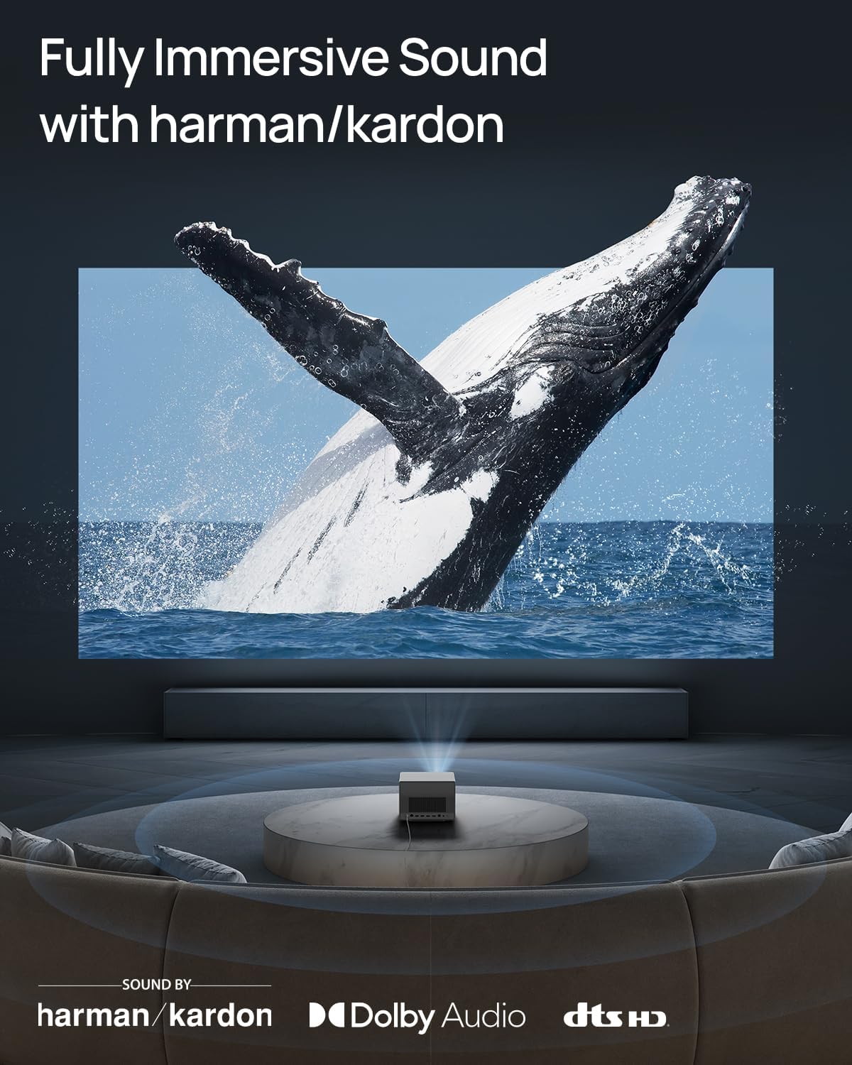 XGIMI Horizon Ultra Proyector 4K, Dolby Vision, Dual Light, ISA 3.0, 2300 lúmenes ISO, Android TV 11, 2 Altavoces Harman Kardon de 12W, Zoom Optico, Cine en Casa con Wi-Fi y Bluetooth - 6