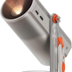 XGIMI MoGo 4 Laser Proyector Portátil, 550 Lúmenes ISO, Batería Integrada 2,5 h, Soporte 360°, 4 Filtros, Google TV con Netflix, 2 Altavoces Harman Kardon 6W