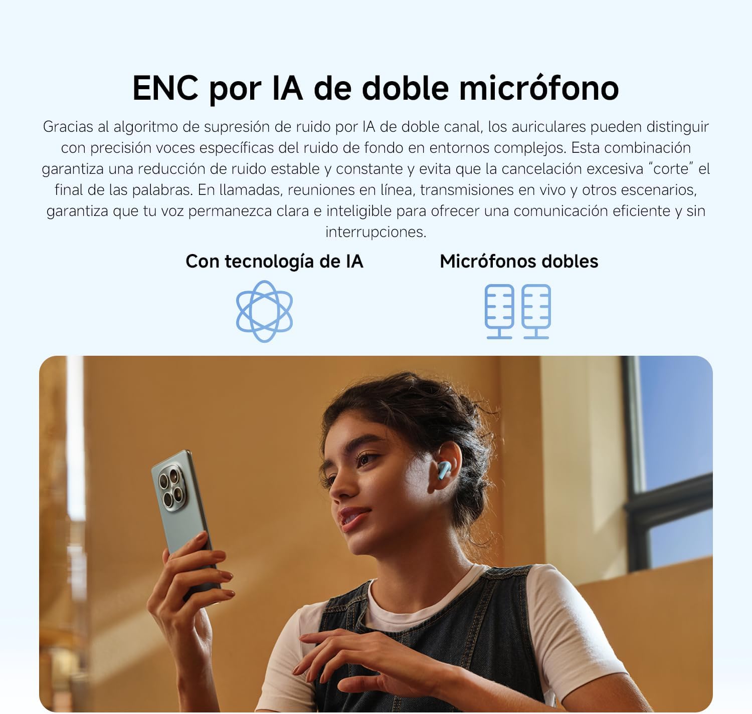 XIAOMI REDMI Buds 8 Lite – Auriculares inalámbricos Bluetooth in-Ear con ANC 42 dB, Driver de 12,4 mm, Graves intensos, hasta 36 h de autonomía, 5 ajustes de EQ y Bluetooth 5.4, Negro - 5