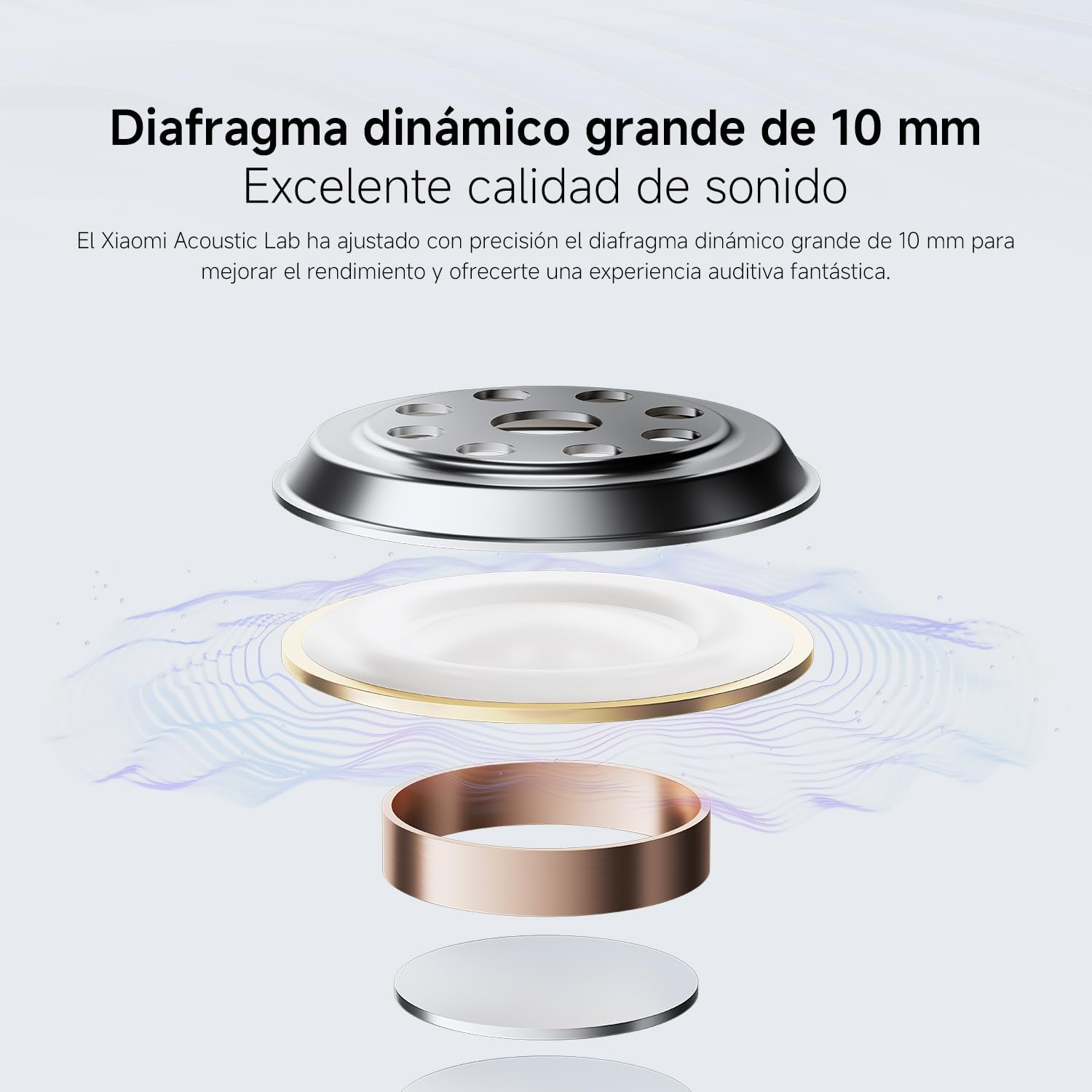 XIAOMI Redmi Buds 6 Play - Auriculares inalámbricos, cancelación de Ruido, Ligeros, hasta 36 Horas de autonomía, Bluetooth 5.4, Blanco (Versión ES) - 5