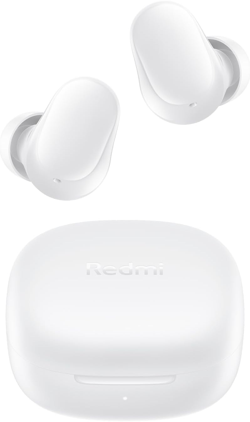 XIAOMI Redmi Buds 6 Play - Auriculares inalámbricos, cancelación de Ruido, Ligeros, hasta 36 Horas de autonomía, Bluetooth 5.4, Blanco (Versión ES) - 1