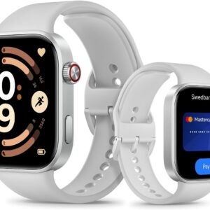 XIAOMI Redmi Watch 6 NFC, Reloj Inteligente Mujer y Hombre, Pantalla AMOLED 2.07'', Monitoreo cardíaco,sueño y estrés, 150+ Modos Deportivos, 24 Días de Batería, 5ATM, GPS, iOS & Android,Gris
