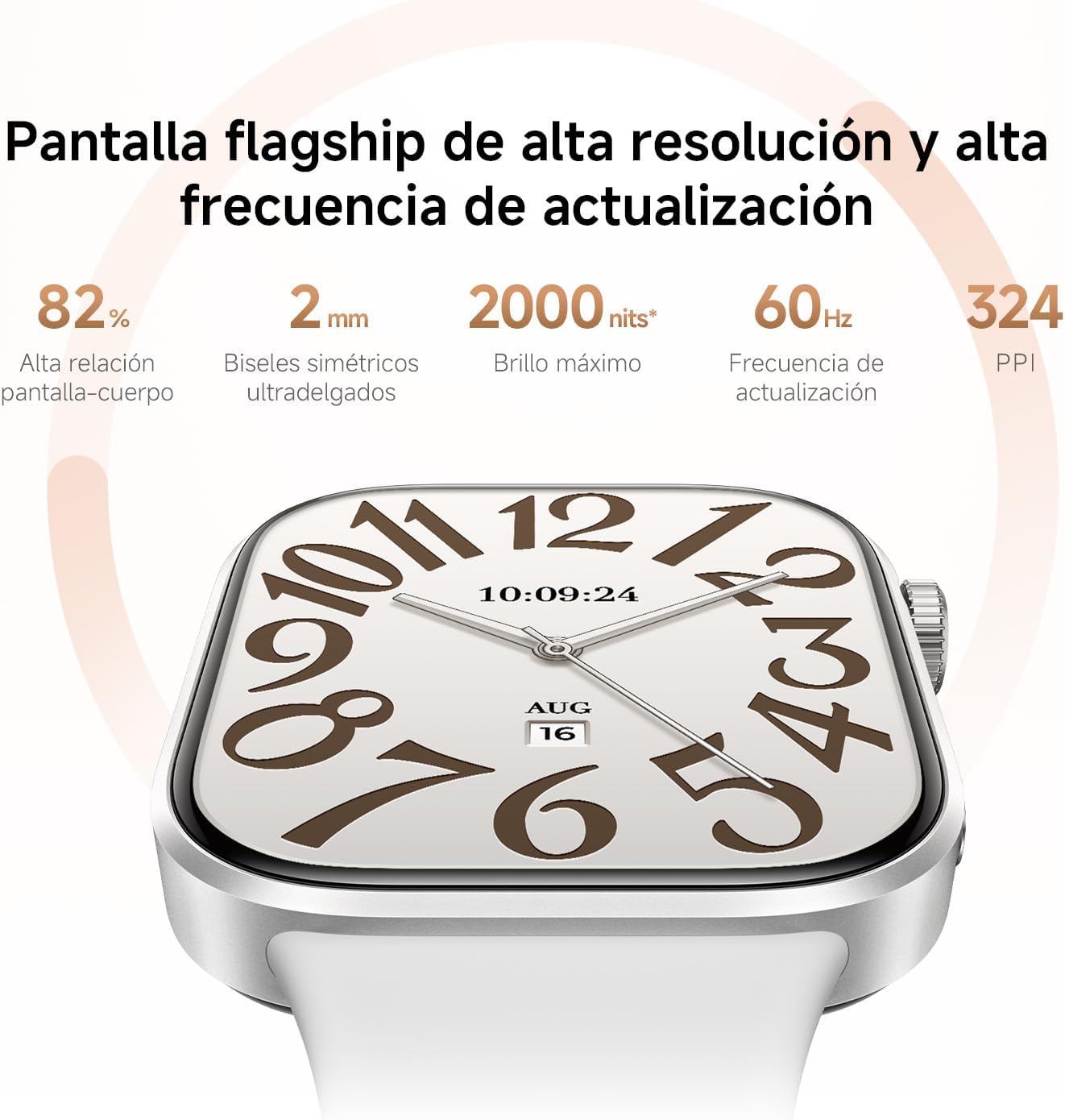 XIAOMI Redmi Watch 6, Reloj Inteligente Mujer y Hombre, Pantalla AMOLED 2.07'', Monitoreo cardíaco, sueño y estrés, 150+ Modos Deportivos, 24 Días de Batería, 5ATM, GPS, iOS & Android, Azul - 3