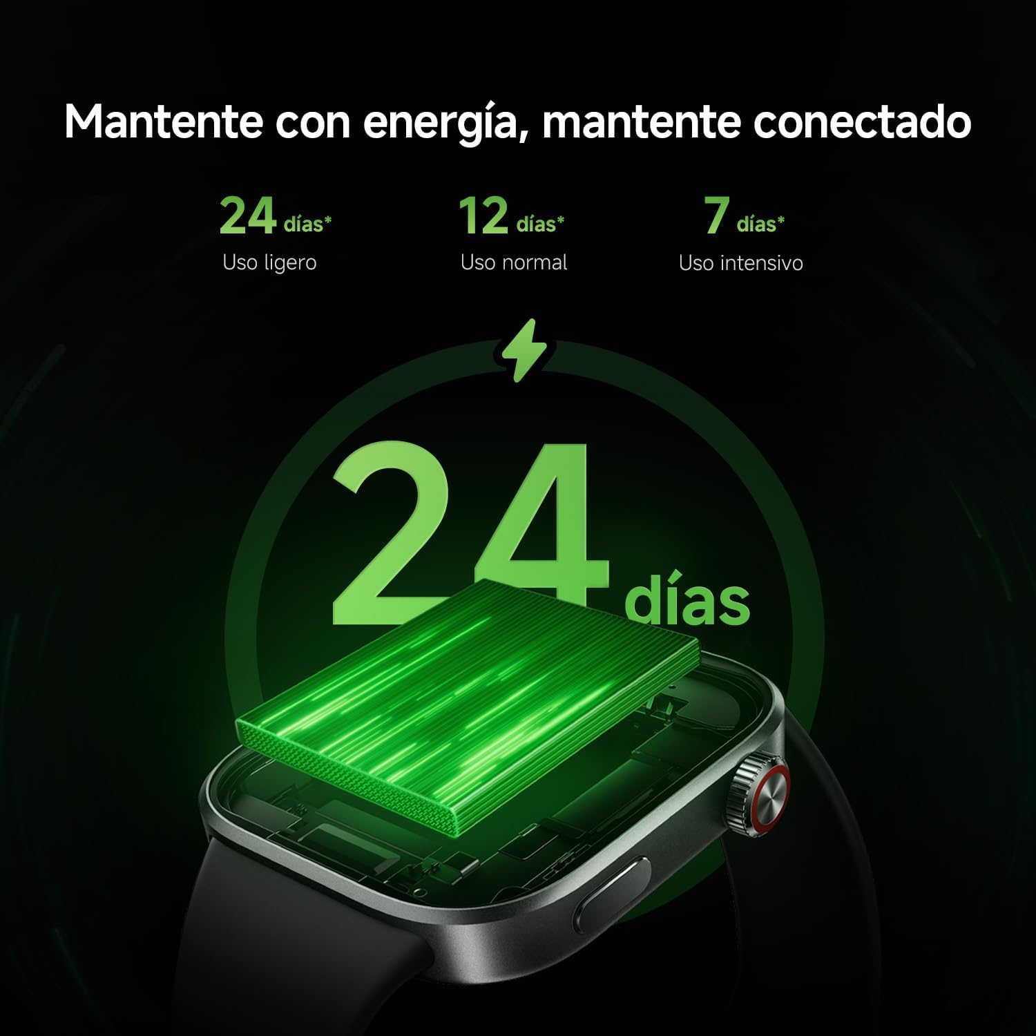XIAOMI Redmi Watch 6, Reloj Inteligente Mujer y Hombre, Pantalla AMOLED 2.07'', Monitoreo cardíaco, sueño y estrés, 150+ Modos Deportivos, 24 Días de Batería, 5ATM, GPS, iOS & Android, Azul - 5