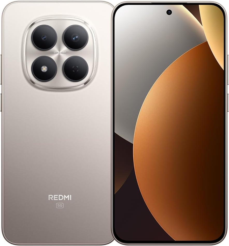 Xiaomi Redmi Note 15 Pro 5G, Smartphone 12GB + 512GB, Batería de alta capacidad 6580mAh, Resistencia al agua IP66/IP68, Nueva cámara de 200MP, Pantalla AMOLED 1.5K de 6.83 pulgadas,Titanio,Cargador no - 1