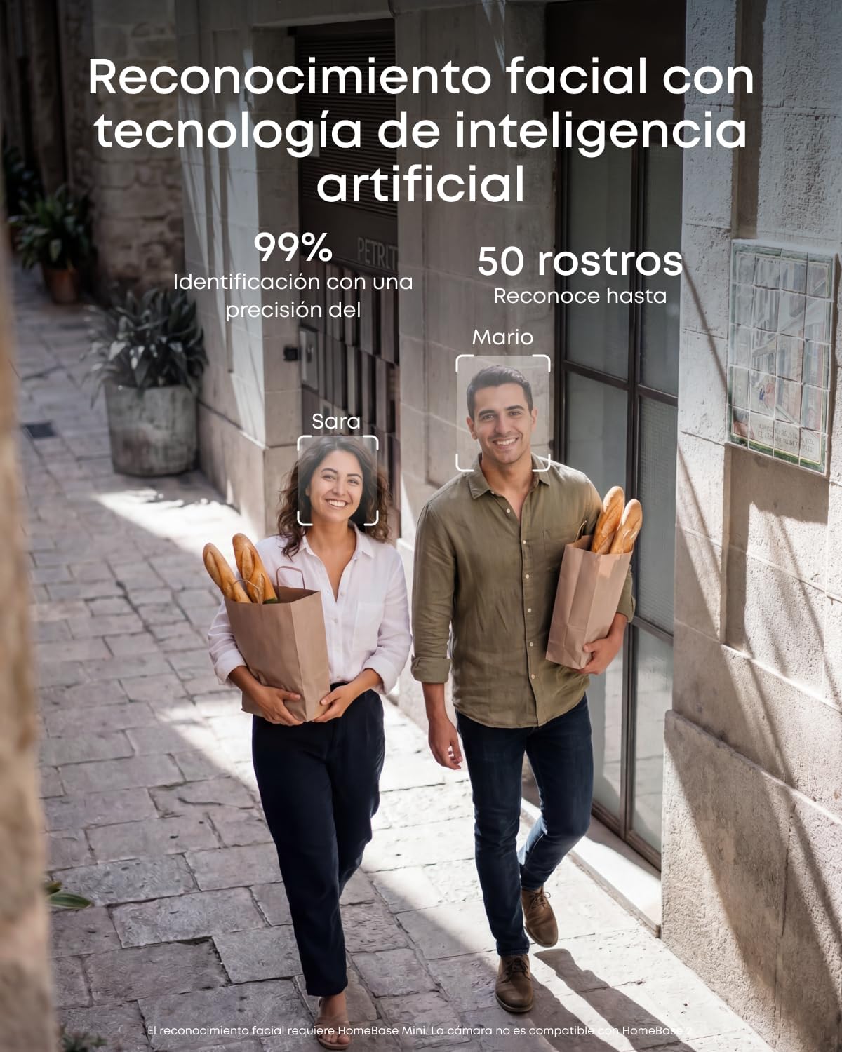 eufy Security eufyCam C35 cámara de vigilancia WiFi Exterior e Interior, Instalación magnética, batería de 180 días, HD 1080p, visión Nocturna, sin cuotas mensuales, Compatible con Homebase 3 - 5