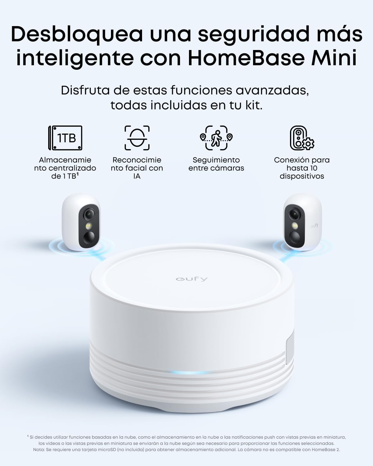 eufy Security eufyCam C35 cámara de vigilancia WiFi Exterior e Interior, Montaje magnético, visión Nocturna en Color, Almacenamiento Local, IP67, sin cuotas mensuales, Kit de 2 cámaras, Blanco - 6