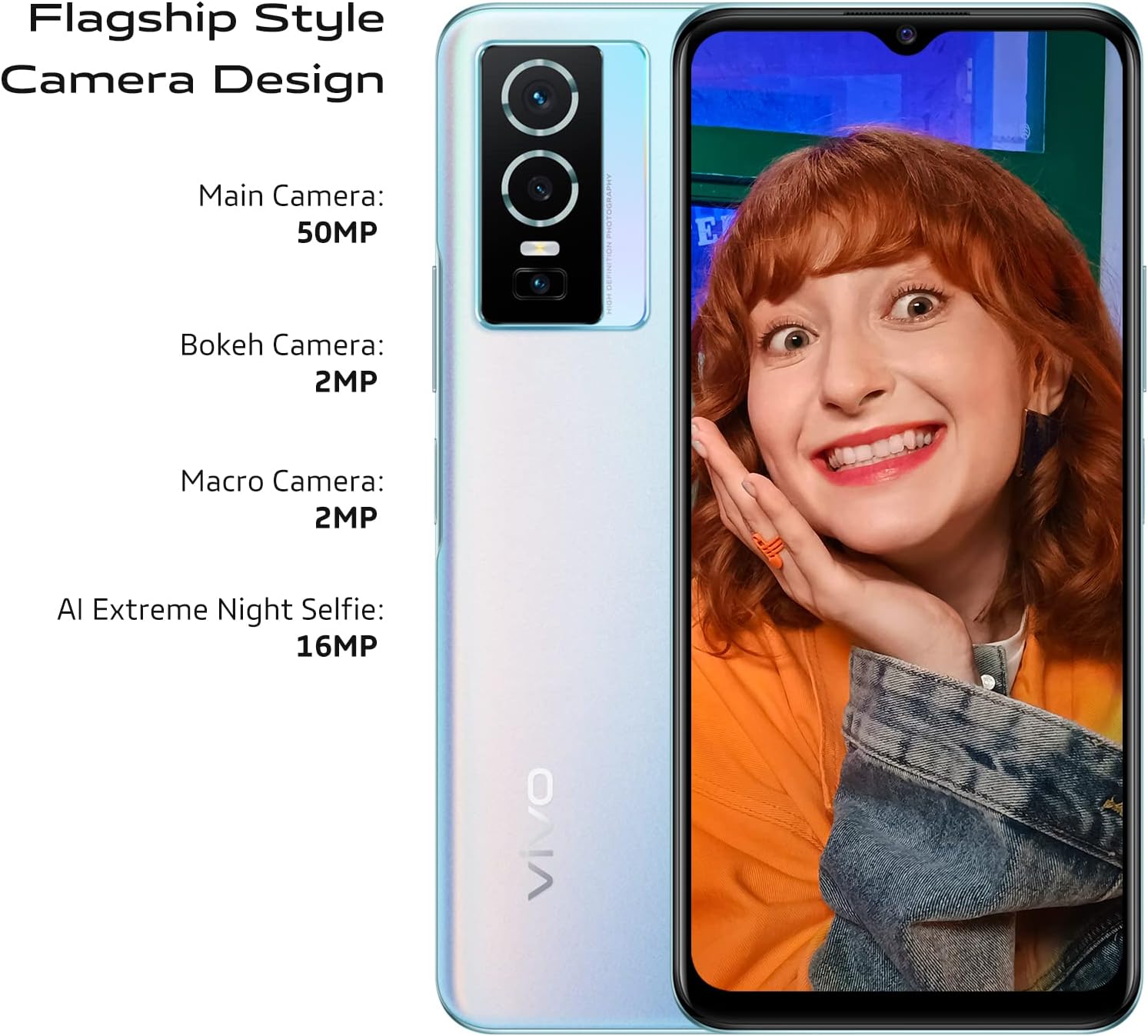 vivo Y76 Smartphone 5G, 8 GB + 256 GB, Teléfono móvil Libres, Batería de 4100 mAh, Android 11, Cámara Principal de 50 MP, Carga rápida de 44 W, Dual SIM - 3