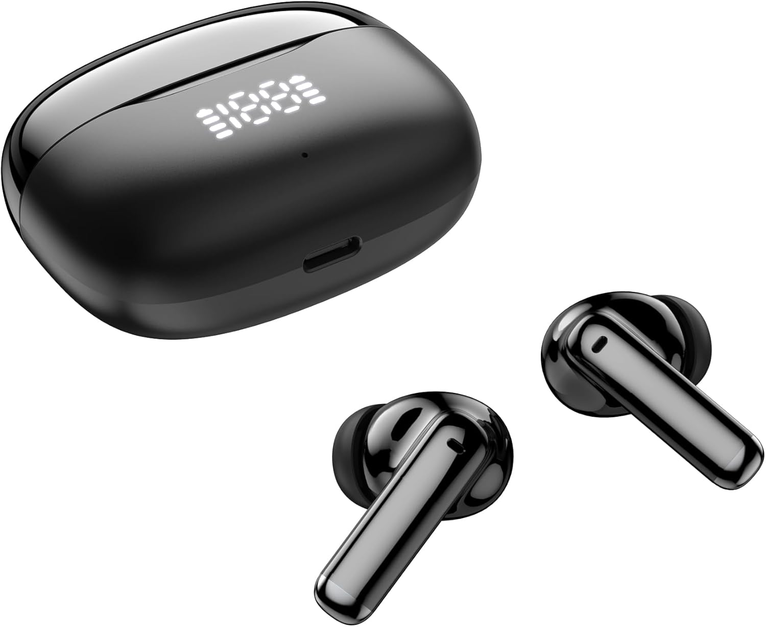 2026 Auriculares Inalambricos Bluetooth 5.4, Cancelacion de Ruido Cascos Bluetooth, HiFi Estéreo con Micrófono HD, Pantalla LED, 40H de Autonomía, Auriculares Deportivos in Ear, IP7 Impermeable, USB-C - 4