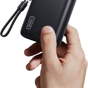 INIU Power Bank, Ultrapequeño 20000mAh 22,5W Carga Rapida Bateria Externa con Cable USB C Adjunto, Apto para Avión, Esenciales de Viaje, Bateria Portatil para iPhone 17 16, Samsung, iPad, Xiaomi etc