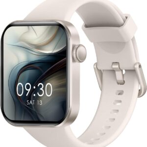 Reloj Inteligente Mujer Hombre, 1.85" Smartwatch con Llamadas Bluetooth, 140+ Modos Deportivos Smart Watch con SpO2/Pulsómetro/Monitor de Sueño/Podómetro, Impermeable IP68 Smart Watch Para Android iOS