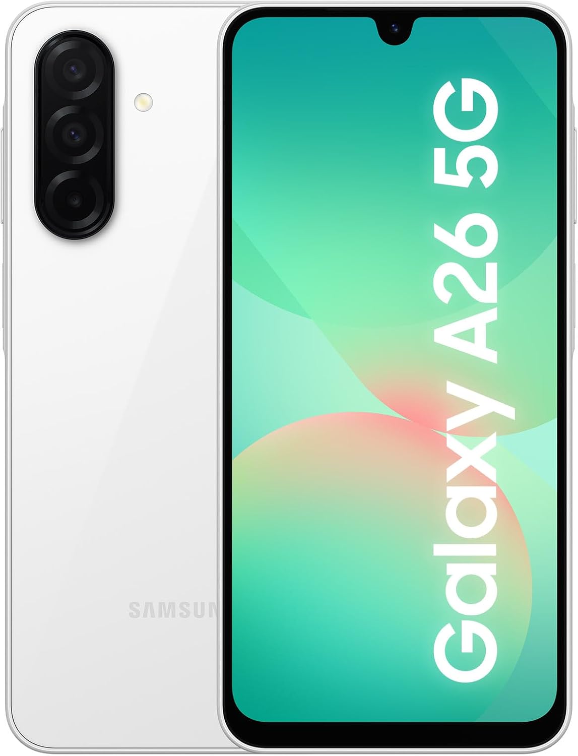 Samsung Galaxy A26 5G 256GB Teléfono Móvil, Inteligencia Alucinante, 6GB RAM, 50MP Cámara, Blanco, Garantía del Fabricante 3 Años + 1 Año Extra - 1
