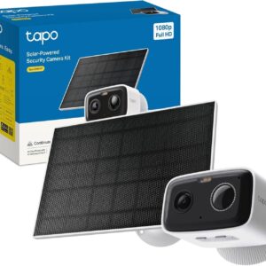 Tapo C400 Kit – Cámara de Seguridad Solar inalámbrica 1080 p con batería de Larga duración, Almacenamiento microSD/Cloud, detección de Personas
