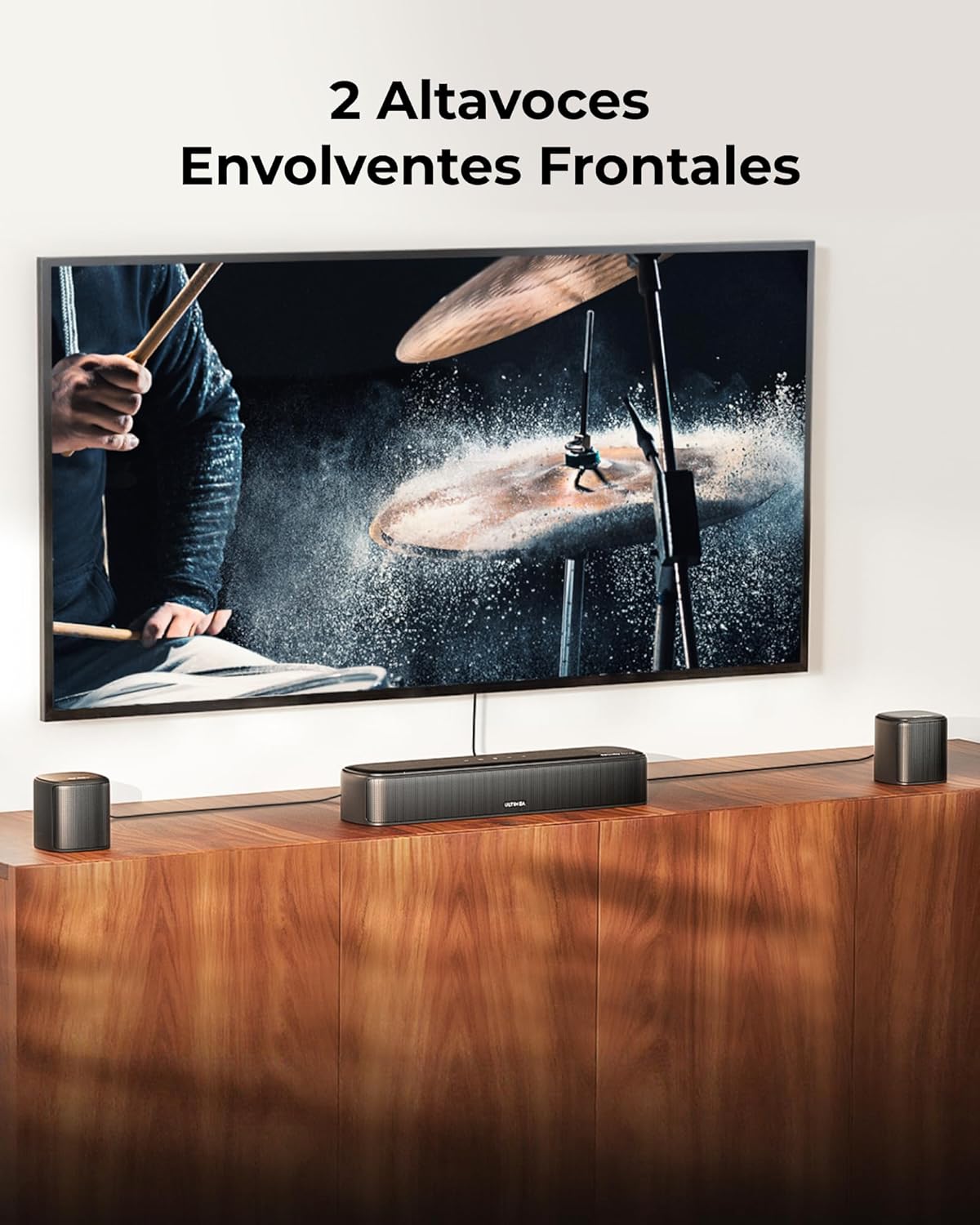ULTIMEA Barra de Sonido 7.1CH para TV, Sistema de Sonido Dolby Atmos con 4 Altavoces envolventes, VoiceMX, BassMX, 420W de Potencia máxima, HDMI eARC, Control por App, Aura A60 Pro, Modelo 2026 - 3