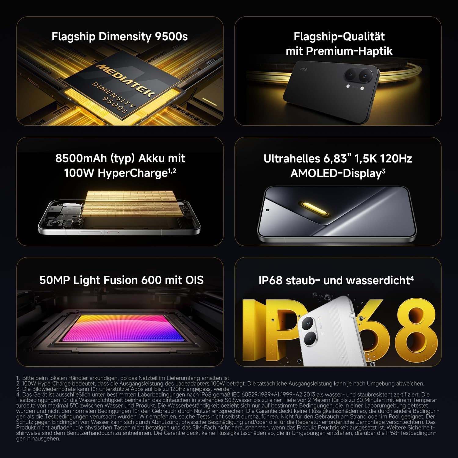 XIAOMI Poco X8 Pro Max Smartphone 12GB+256GB, procesador Dimensity 9500s, batería de 8500mAh, pantalla AMOLED ultra brillante, cámara principal de 50MP Light Fusion 600 con OIS, Azul - 2