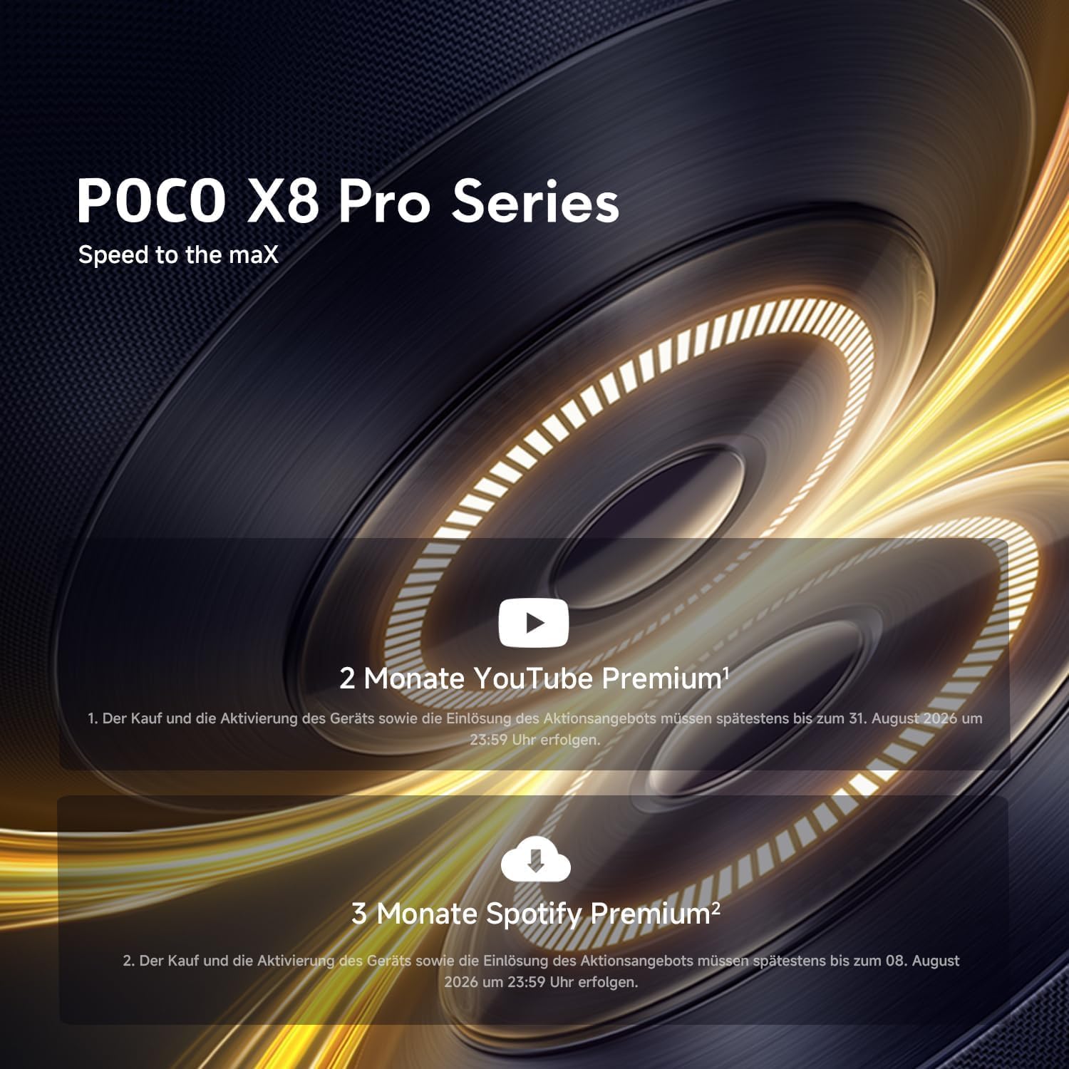 XIAOMI Poco X8 Pro Max Smartphone 12GB+256GB, procesador Dimensity 9500s, batería de 8500mAh, pantalla AMOLED ultra brillante, cámara principal de 50MP Light Fusion 600 con OIS, Azul - 3
