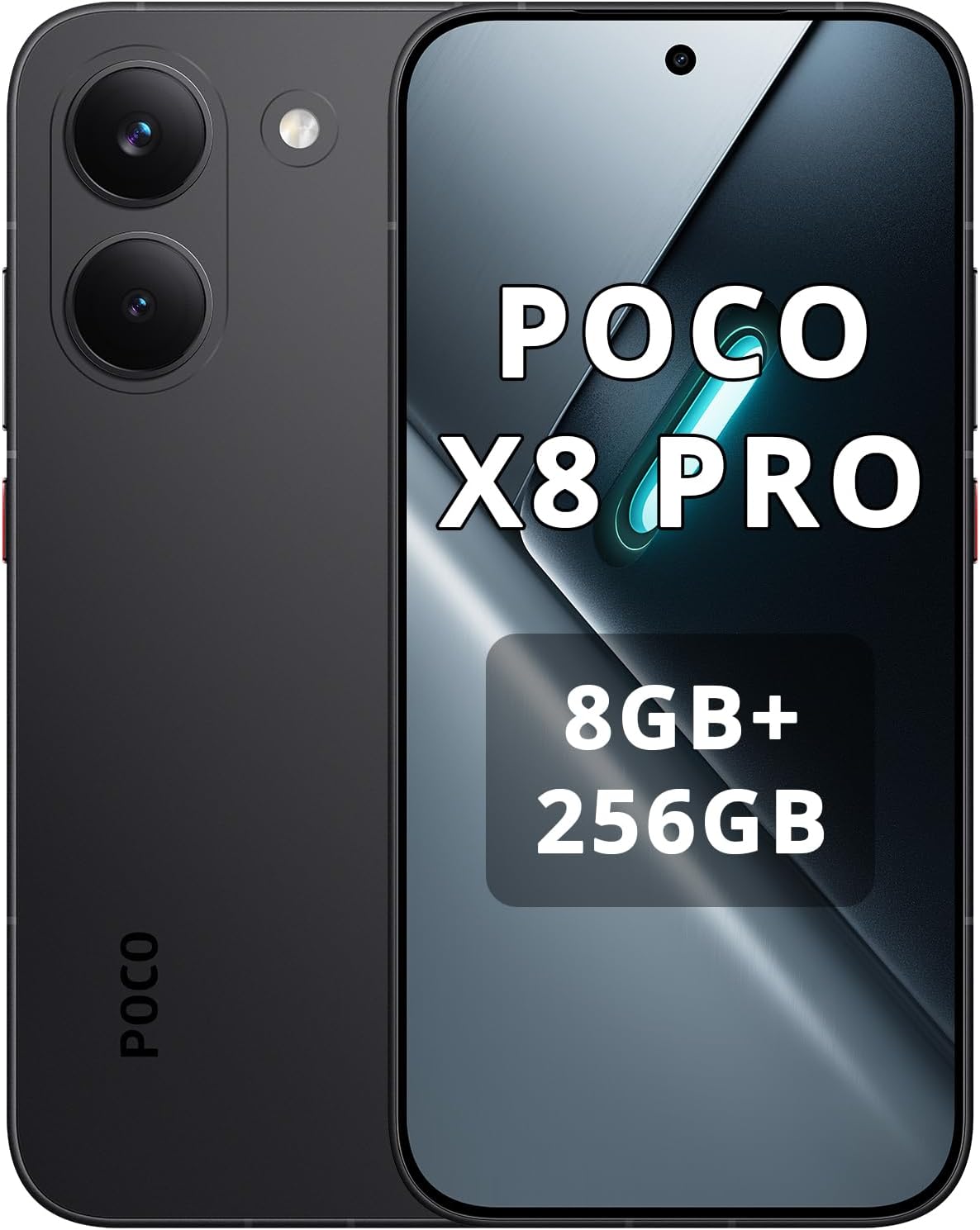 XIAOMI Poco X8 Pro Smartphone 8 GB + 256 GB, procesador Dimensity 8500-Ultra, batería de 6500 mAh, pantalla AMOLED ultra brillante, cámara principal Sony IMX882 de 50 MP con OIS, color negro - 1