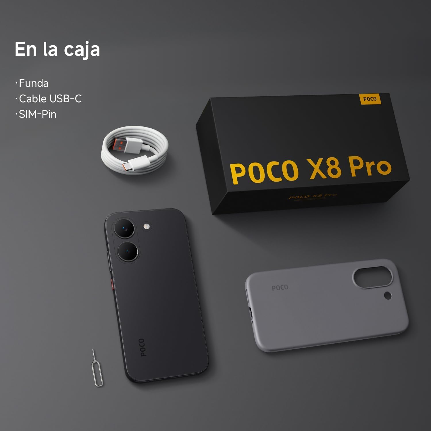XIAOMI Poco X8 Pro Smartphone 8 GB + 256 GB, procesador Dimensity 8500-Ultra, batería de 6500 mAh, pantalla AMOLED ultra brillante, cámara principal Sony IMX882 de 50 MP con OIS, verde - 5