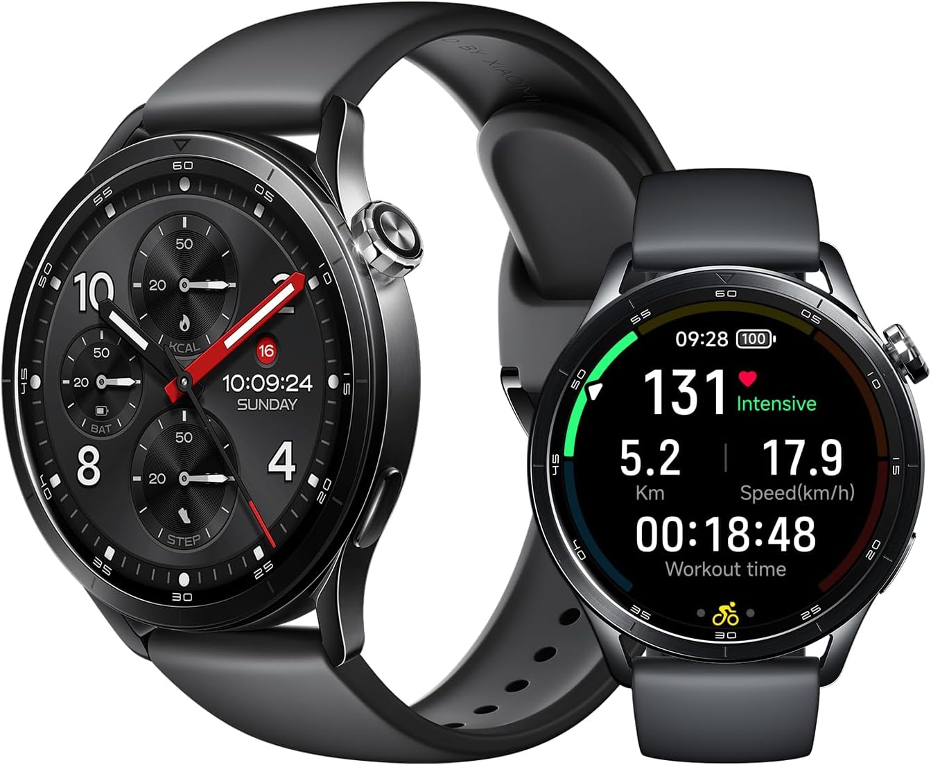 XIAOMI Watch S5 46 mm, Smartwatch con Pantalla, AMOLED de 1,48”, hasta 21 Días de Autonomía, Más de 150 Modos Deportivos, GPS de Doble Banda, NFC, Seguimiento de Salud, Android&iOS, Negro - 1