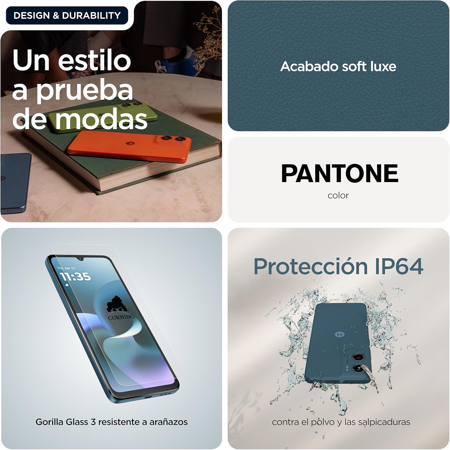 moto g06 12GB (4GB+8GB RAM Boost)/64GB color PANTONE TAPESTRY, Gran pantalla 6.88" con sonido Dolby Atmos, Sistema de cámara con IA de 50 MP, Protección contra el agua IP64, Batería de 5100 mAh - 6