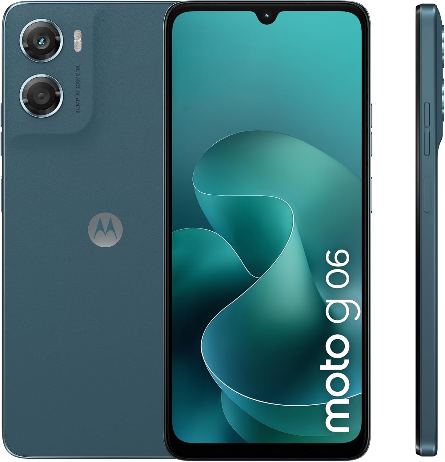 moto g06 12GB (4GB+8GB RAM Boost)/64GB color PANTONE TAPESTRY, Gran pantalla 6.88" con sonido Dolby Atmos, Sistema de cámara con IA de 50 MP, Protección contra el agua IP64, Batería de 5100 mAh - 1